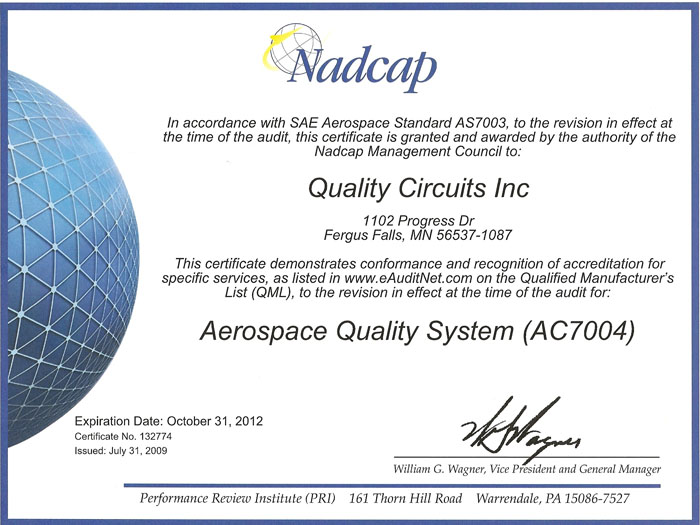 NADCAP A 7004